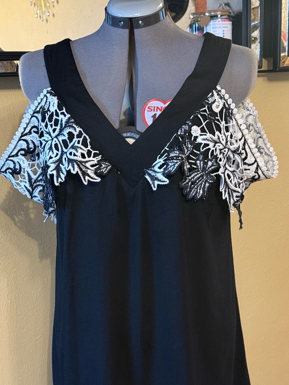 Woman’s Black V Neck Blouse